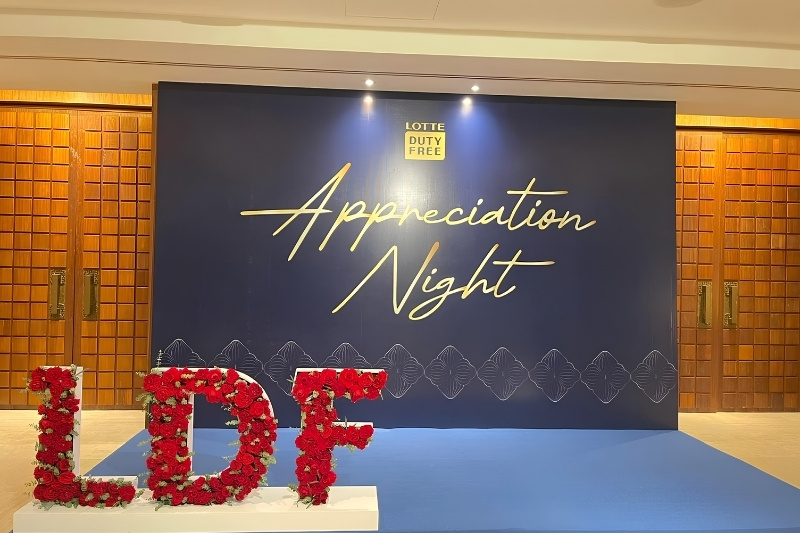Backdrop check in Appreciation Night