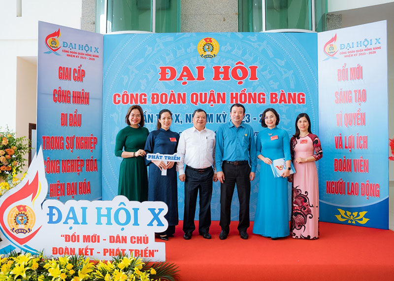 Backdrop Đại Hội Công Đoàn quận Hồng Bàn