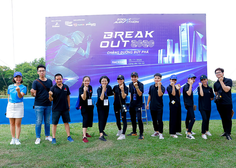 Backdrop giải chạy Break Out