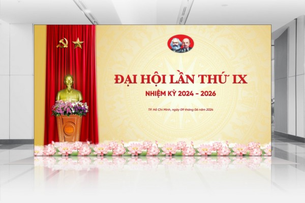 Backdrop hội nghị Đảng