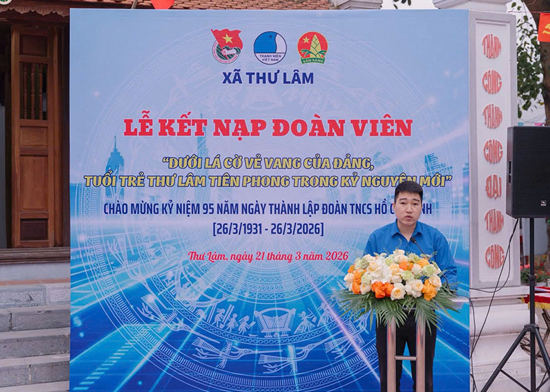 Backdrop lễ kết nạp Đoàn viên