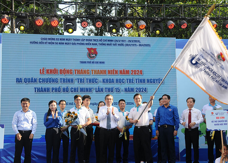 Backdrop tháng thanh niên TP HCM
