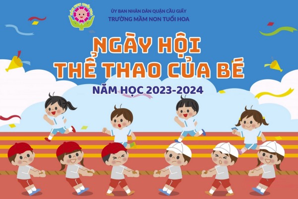 Background thể thao mầm non