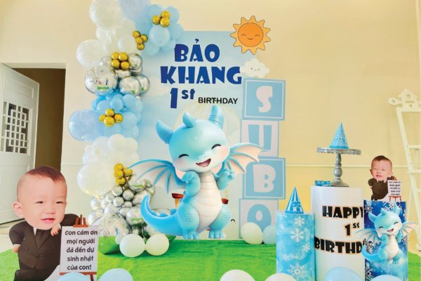 Background thôi nôi bé trai tuổi rồng