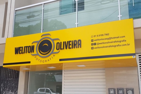 Bảng hiệu alu chữ nổi Oliveira