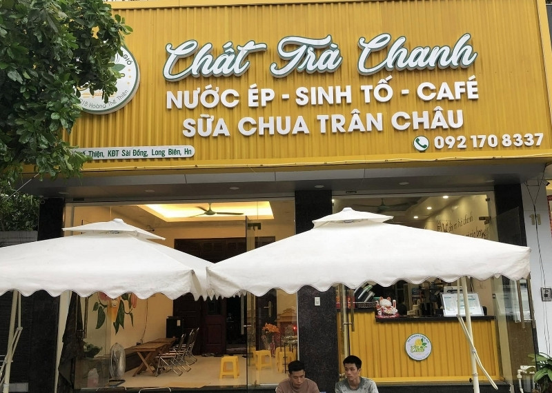 Bảng hiệu chữ nổi Chất Trà Chanh