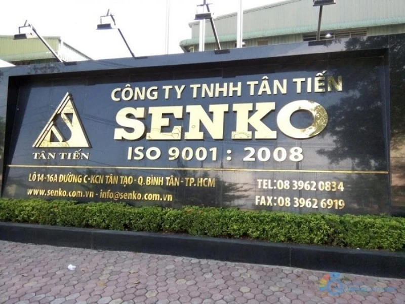 Bảng hiệu đá hoa cương Senko