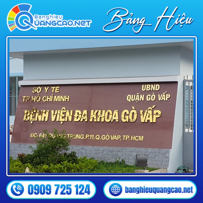 Bảng hiệu đá hoa cương