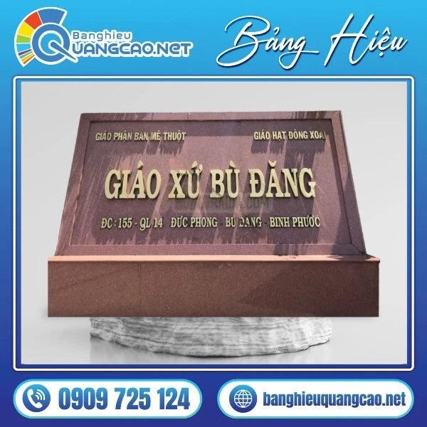 Bảng hiệu đá hoa cương