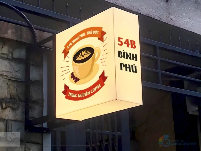 Biển vẫy hộp chữ nhật