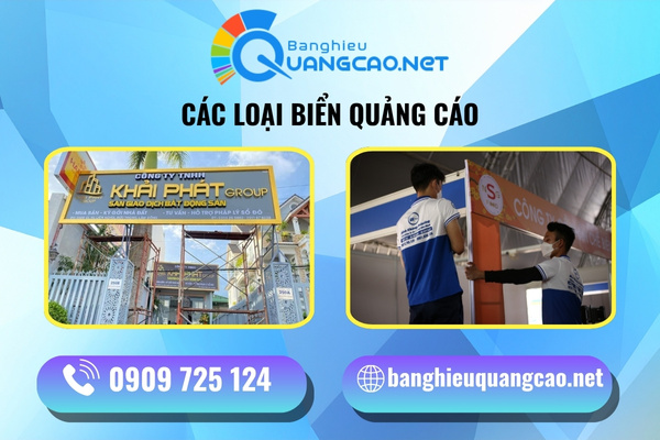 Tổng hợp các loại biển quảng cáo phổ biến nhất hiện nay