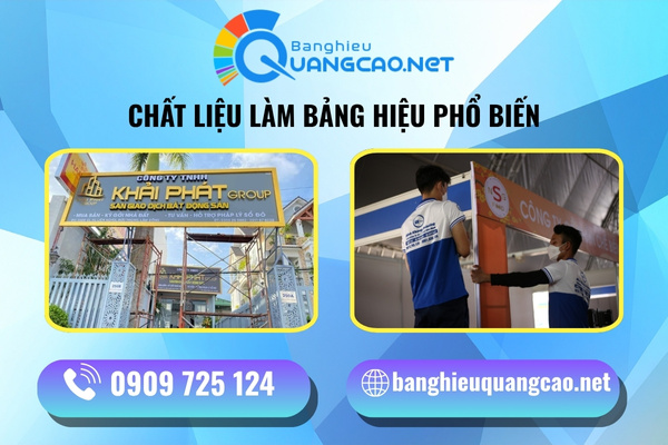 Tất tần tật các loại chất liệu làm bảng hiệu quảng cáo ngoài trời phổ biến