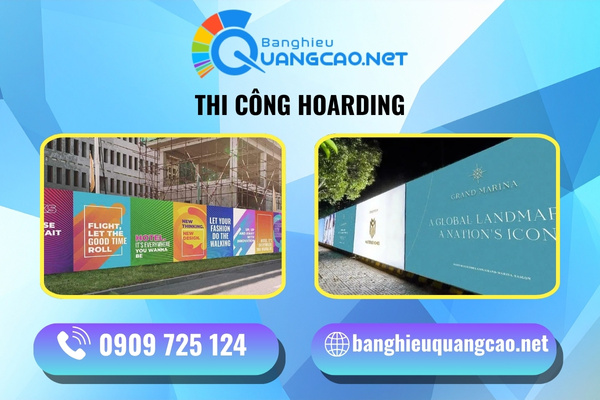 Dịch vụ thi công hoarding, hàng rào công trình giá rẻ, chuyên nghiệp