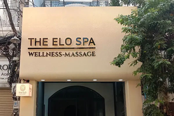 Thiết Kế Và Thi Công Bảng Hiệu Tiệm Spa The ELO