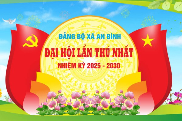 Backdrop Đại hội Đảng xã An Bình