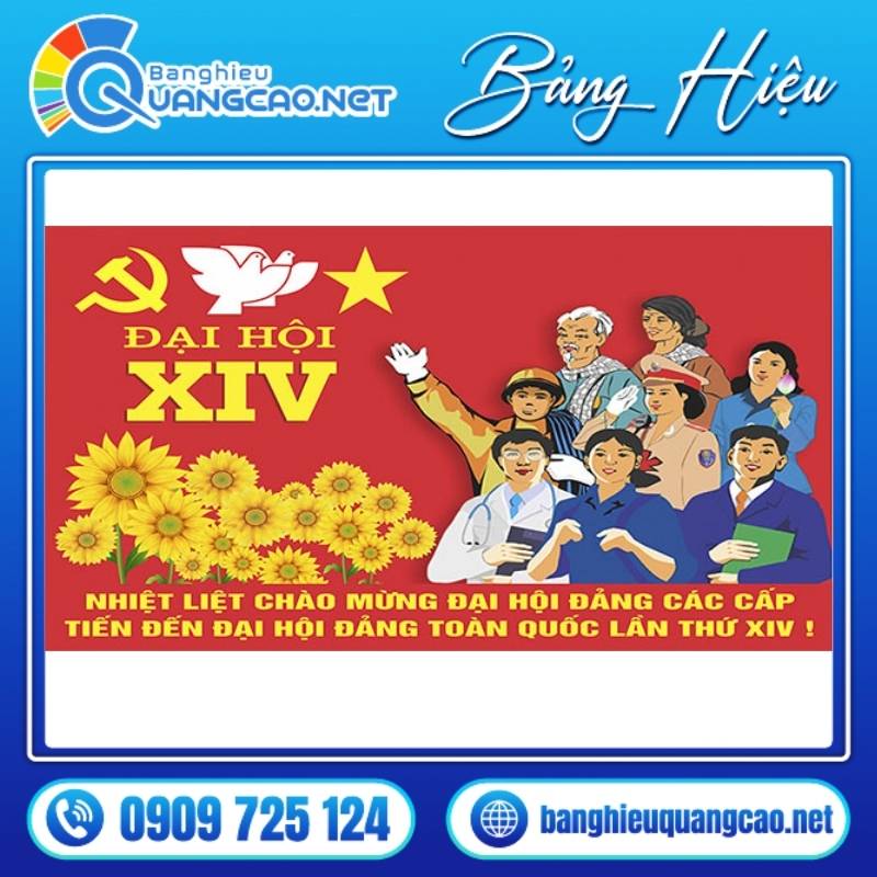 Backdrop đại hội Đảng
