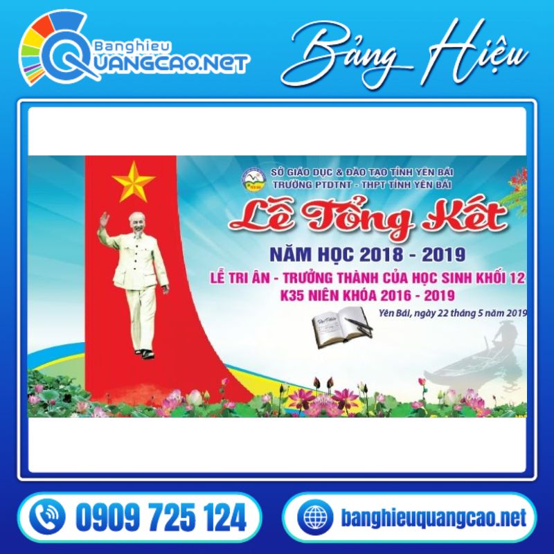 backdrop lễ tổng kết năm học