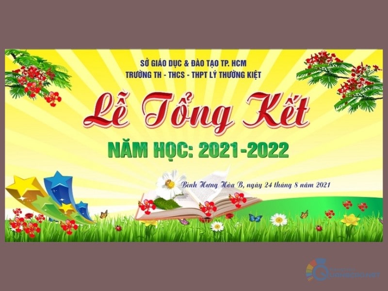 Backdrop lễ tổng kết trường Lý Thường Kiệt