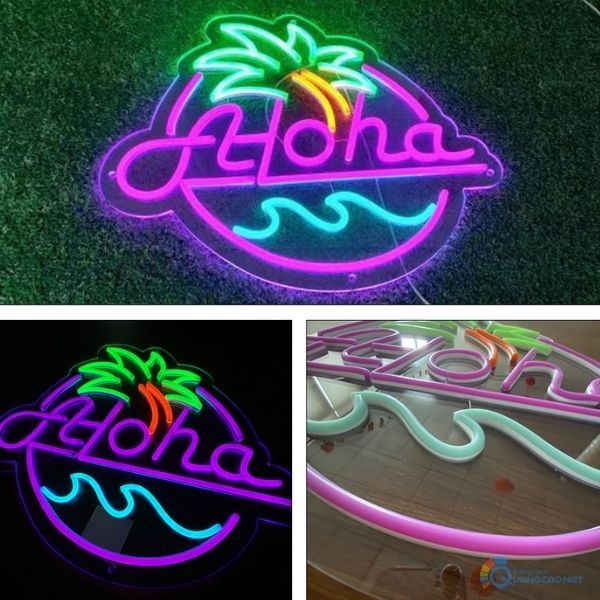 Bảng hiệu neon sign Ahoha