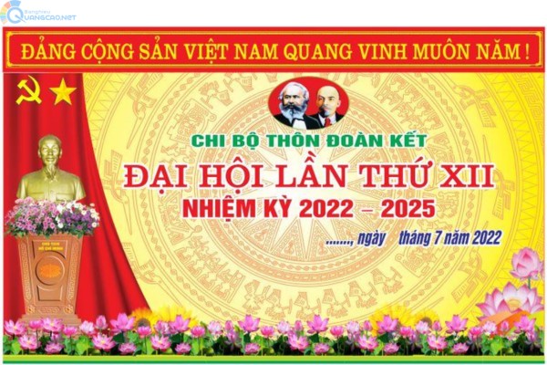 Phông nền đại hội chi bộ thôn