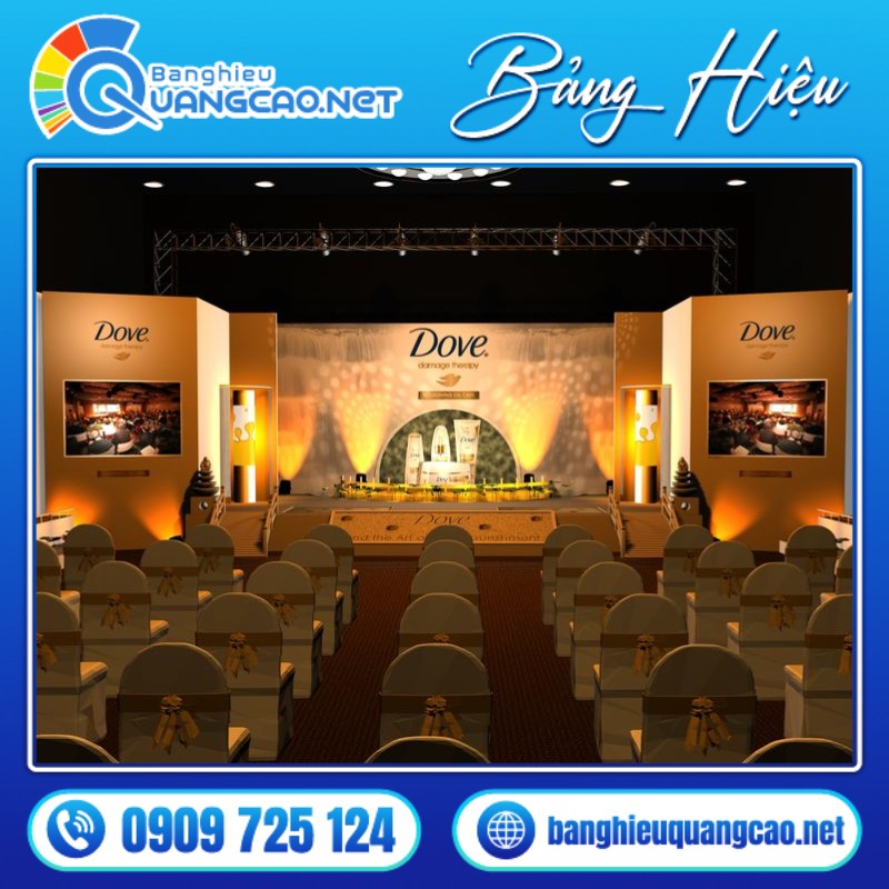 Backdrop lễ ra mắt sản phẩm