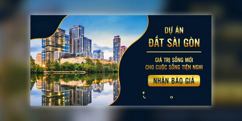 Backdrop ra mắt bất động sản đất Sài Gòn