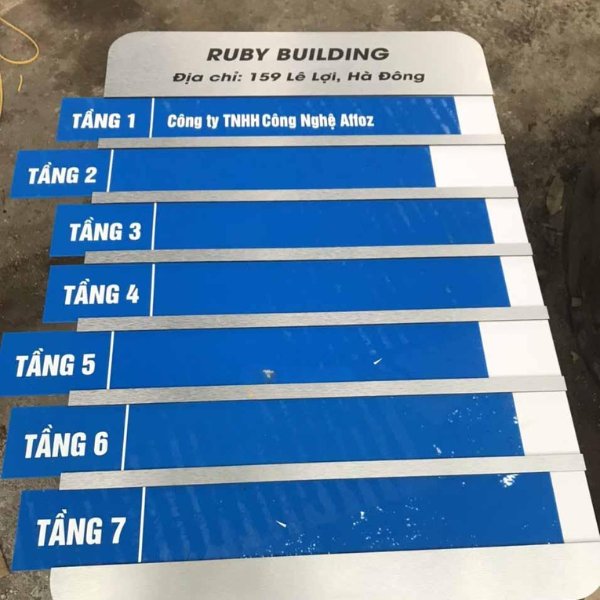 Biển chỉ dẫn công ty Affoz