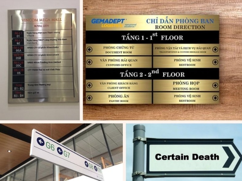 Biển chỉ dẫn tòa nhà văn phòng