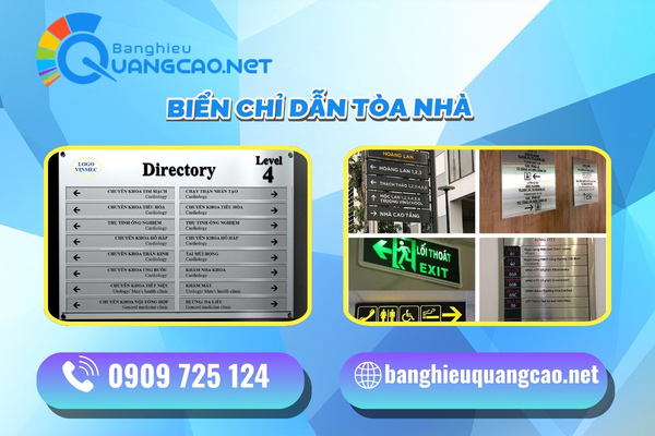 Làm Biển Chỉ Dẫn Tòa Nhà Văn Phòng Đẹp, Giá Rẻ Tại TPHCM
