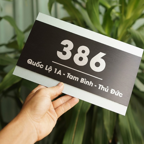 Biển số nhà Alu khắc laser