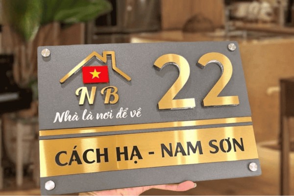 Làm biển số nhà quận Tân Phú