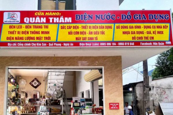 Bảng hiệu đồ gia dụng bạt Hiflex