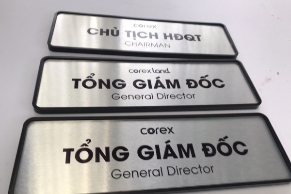 Biển phòng ban Inox