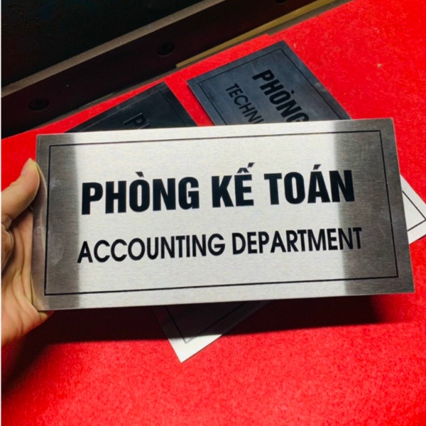 Biển phòng ban kế toán