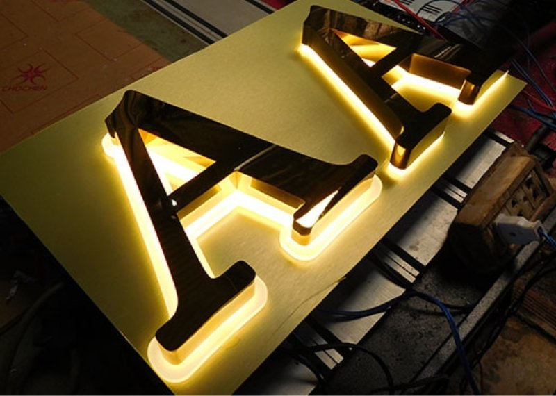 Chữ mica cháo chữ A