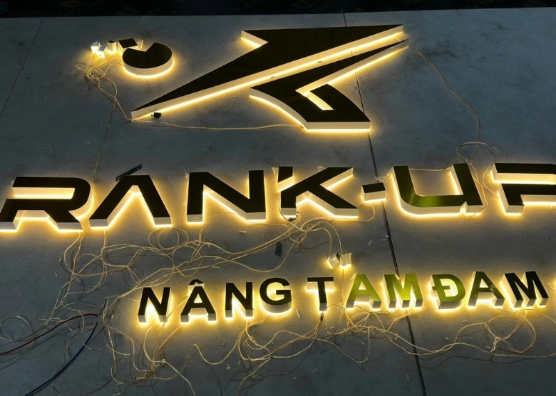 Chữ mica cháo Rank up