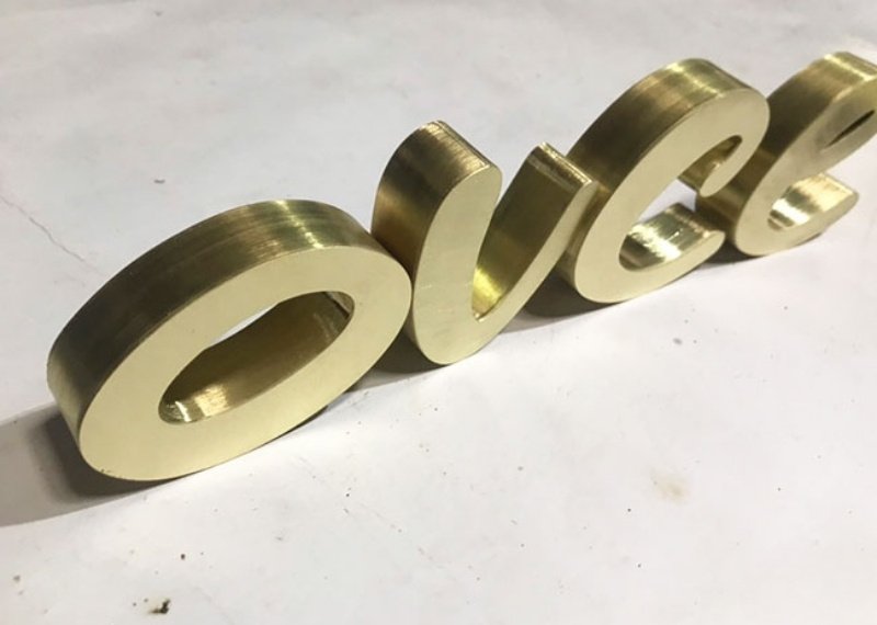 Chữ nổi Inox mạ đồng Ovce