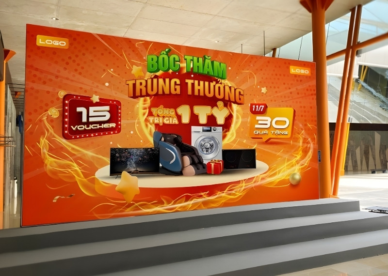 Backdrop bốc thăm trúng thưởng Formex