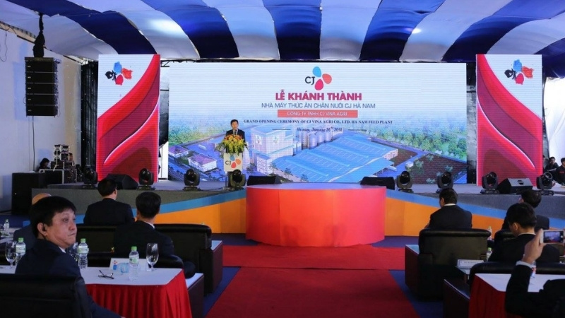 Backdrop lễ khởi công màn hình LED