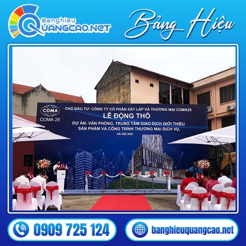 Backdrop Lễ Khởi Công