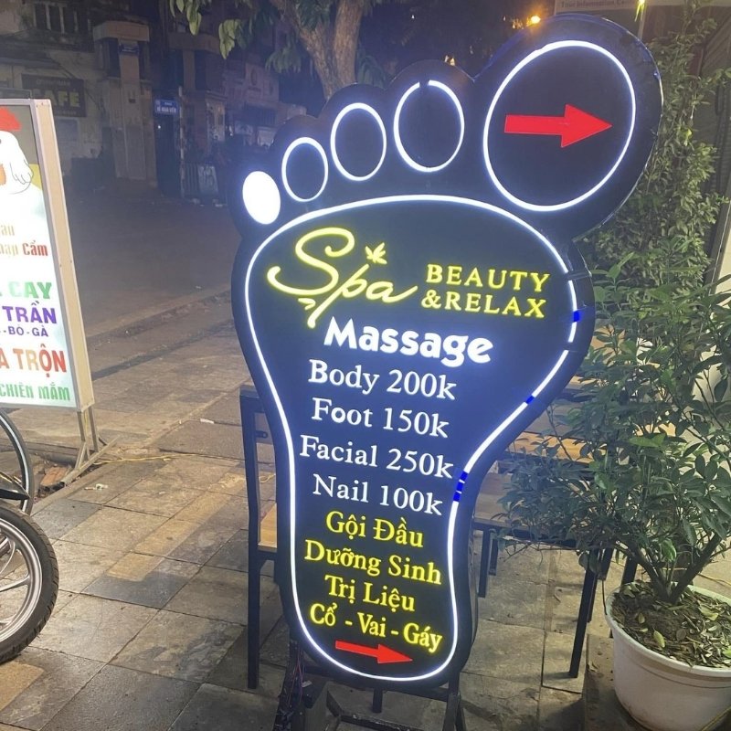 Biển vẫy quảng cáo Spa, Massage
