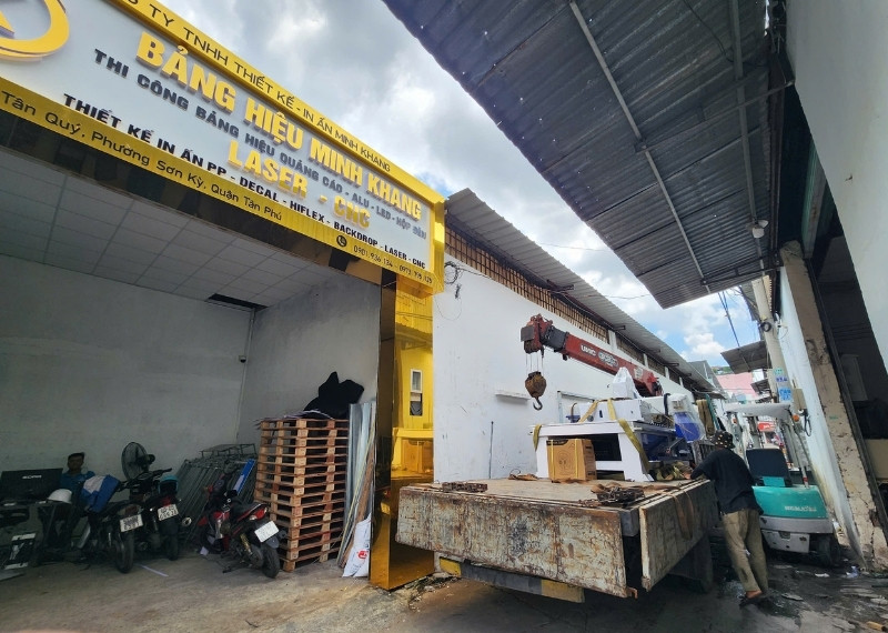 Đơn vị thi công backdrop lễ khởi công uy tín