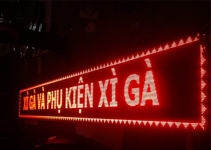Hộp đèn LED ma trận xì gà
