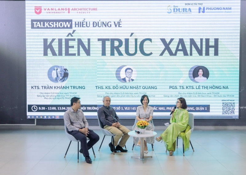 Backdrop talkshow về kiến trúc xanh