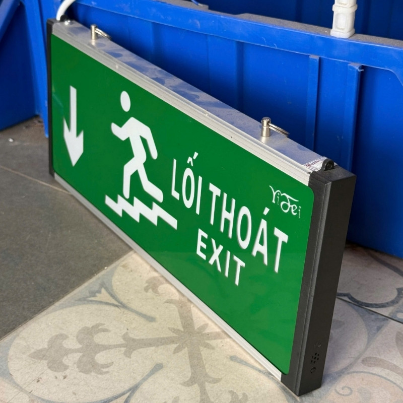 Hộp đèn exit 1 mặt