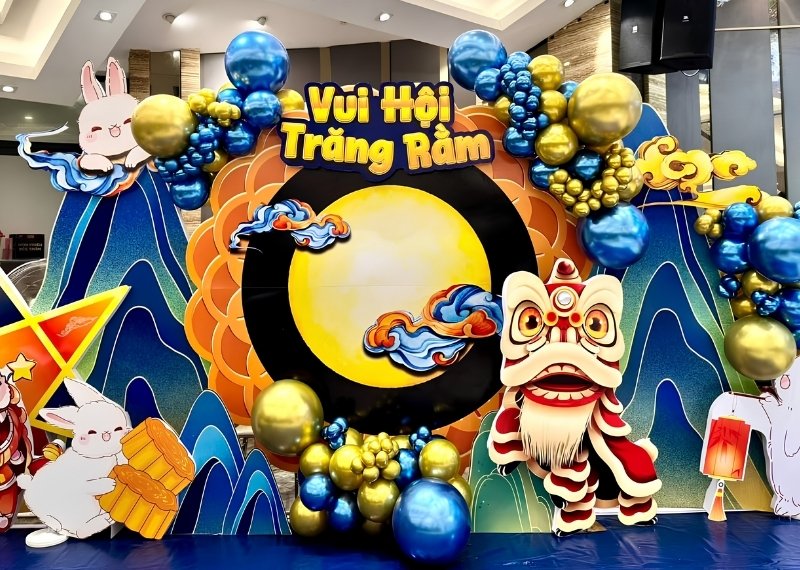 Backdrop Trung Thu dân gian