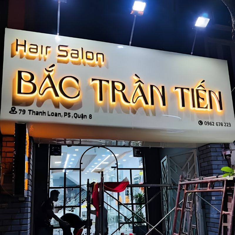 Mẫu bảng hiệu Hair Salon Bắc Trần Tiến