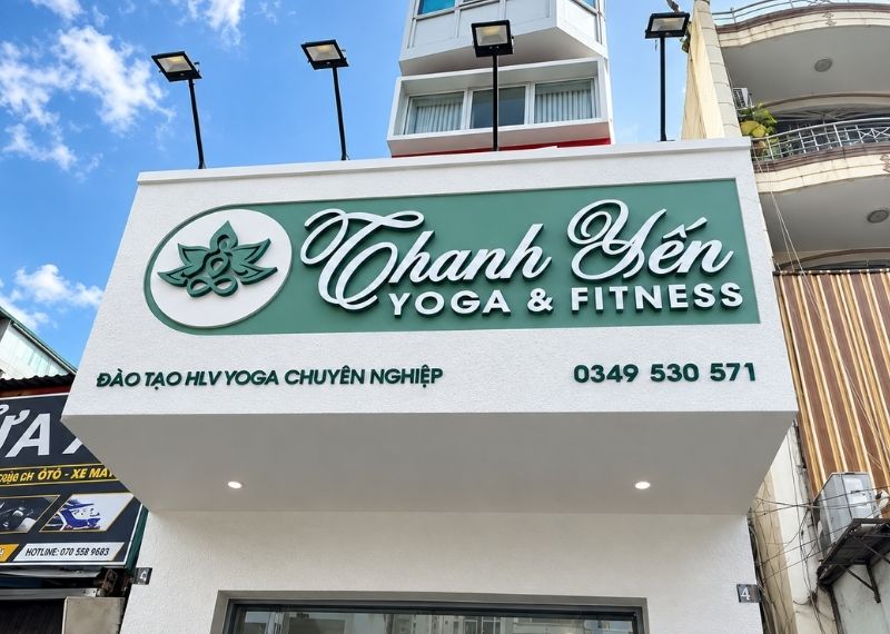 Mẫu bảng hiệu Yoga của Thanh Yến