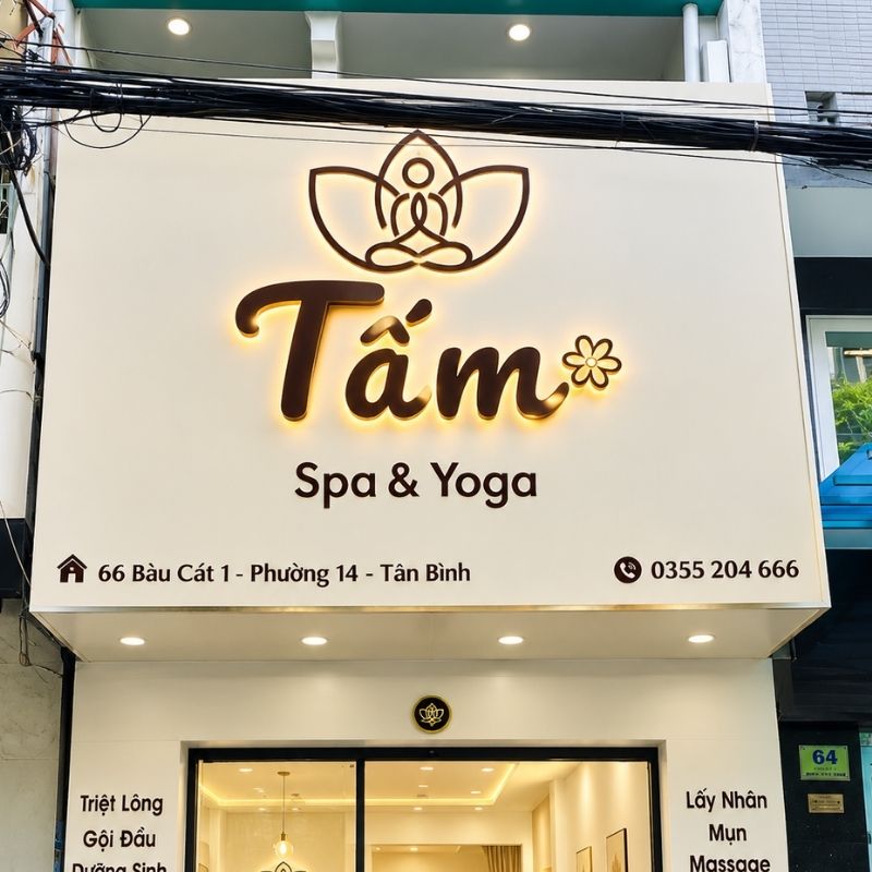 Mẫu bảng hiệu Yoga Tấm