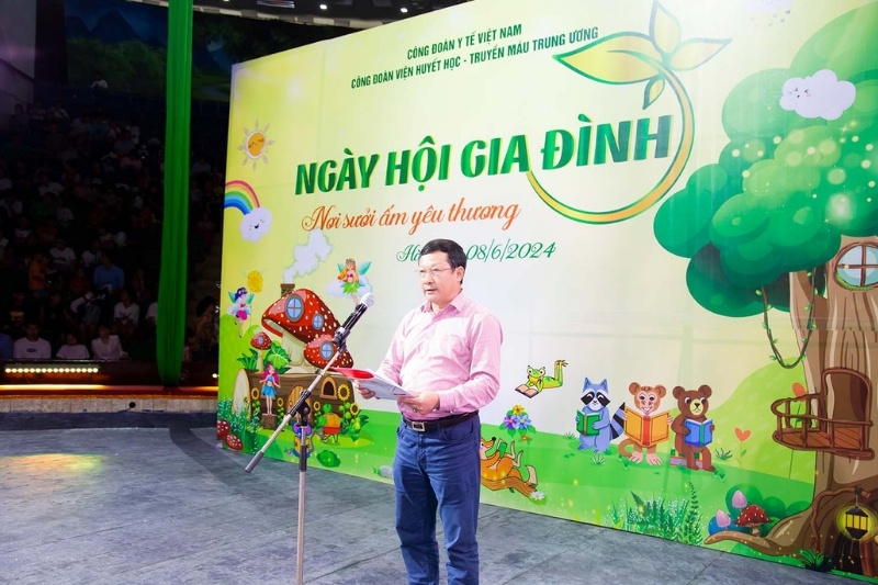 Backdrop ngày hội gia đình Công Đoàn Y Tế Việt Nam